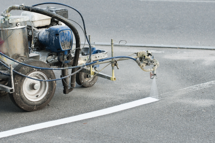 parking lot striping machine