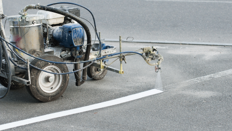 parking lot striping machine